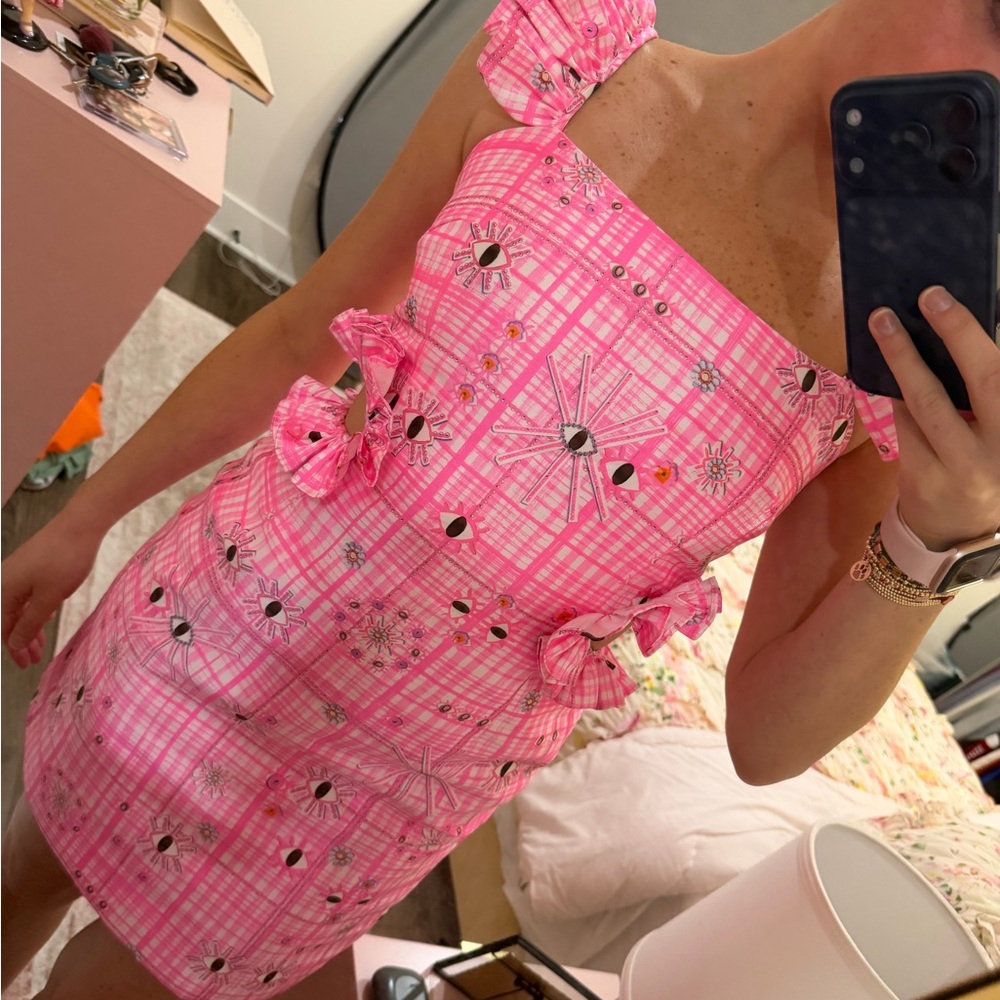 Neubyrne Cutout Mini Dress with Bow Details